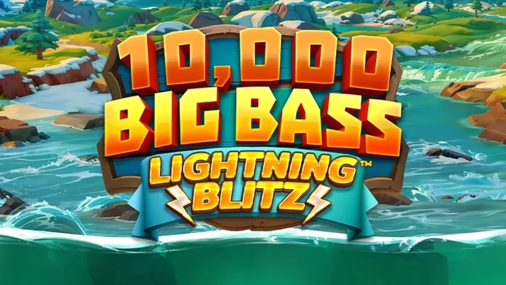 Tampilan visual permainan slot 10,000 Big Bass Lightning Blitz