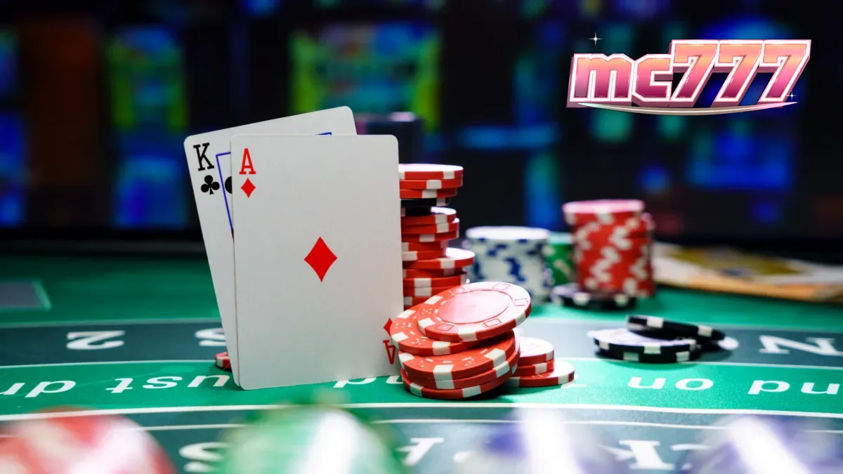 Tampilan meja Blackjack Live dari studio Triplex Amusnet